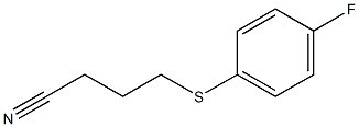 4-[(4-fluorophenyl)sulfanyl]butanenitrile 结构式