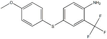 4-[(4-methoxyphenyl)sulfanyl]-2-(trifluoromethyl)aniline 结构式