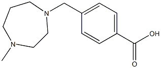 4-[(4-methyl-1,4-diazepan-1-yl)methyl]benzoic acid 结构式