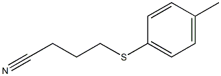 4-[(4-methylphenyl)sulfanyl]butanenitrile 结构式