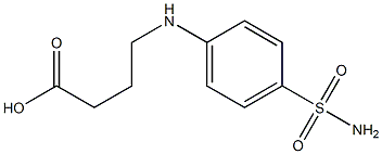 4-[(4-sulfamoylphenyl)amino]butanoic acid 结构式