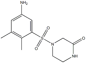 4-[(5-amino-2,3-dimethylbenzene)sulfonyl]piperazin-2-one 结构式