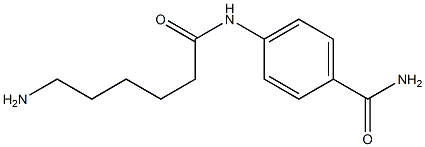 4-[(6-aminohexanoyl)amino]benzamide 结构式