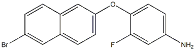 4-[(6-bromonaphthalen-2-yl)oxy]-3-fluoroaniline 结构式