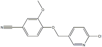 4-[(6-chloropyridin-3-yl)methoxy]-3-methoxybenzonitrile 结构式