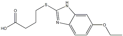 4-[(6-ethoxy-1H-1,3-benzodiazol-2-yl)sulfanyl]butanoic acid 结构式