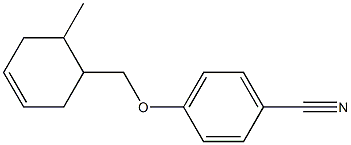 4-[(6-methylcyclohex-3-en-1-yl)methoxy]benzonitrile 结构式