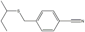 4-[(butan-2-ylsulfanyl)methyl]benzonitrile 结构式