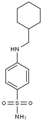4-[(cyclohexylmethyl)amino]benzene-1-sulfonamide 结构式