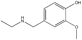 4-[(ethylamino)methyl]-2-methoxyphenol 结构式