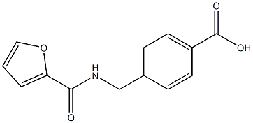 4-[(furan-2-ylformamido)methyl]benzoic acid 结构式