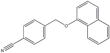 4-[(naphthalen-1-yloxy)methyl]benzonitrile 结构式