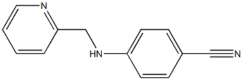 4-[(pyridin-2-ylmethyl)amino]benzonitrile 结构式