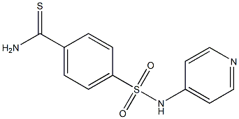 4-[(pyridin-4-ylamino)sulfonyl]benzenecarbothioamide 结构式