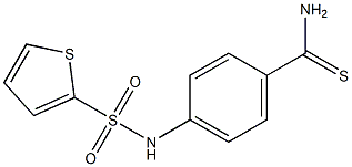 4-[(thien-2-ylsulfonyl)amino]benzenecarbothioamide 结构式