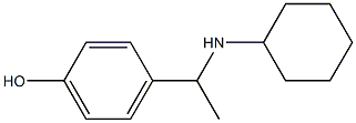 4-[1-(cyclohexylamino)ethyl]phenol 结构式