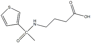 4-[1-(thiophen-3-yl)acetamido]butanoic acid 结构式