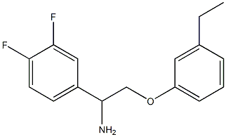 4-[1-amino-2-(3-ethylphenoxy)ethyl]-1,2-difluorobenzene 结构式