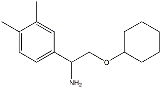 4-[1-amino-2-(cyclohexyloxy)ethyl]-1,2-dimethylbenzene 结构式