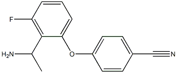 4-[2-(1-aminoethyl)-3-fluorophenoxy]benzonitrile 结构式