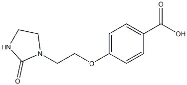 4-[2-(2-oxoimidazolidin-1-yl)ethoxy]benzoic acid 结构式