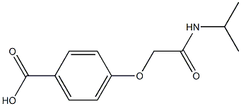 4-[2-(isopropylamino)-2-oxoethoxy]benzoic acid 结构式