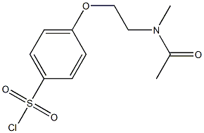4-[2-(N-methylacetamido)ethoxy]benzene-1-sulfonyl chloride 结构式