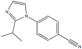 4-[2-(propan-2-yl)-1H-imidazol-1-yl]benzonitrile 结构式