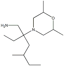 4-[3-(aminomethyl)-5-methylheptan-3-yl]-2,6-dimethylmorpholine 结构式