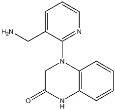 4-[3-(aminomethyl)pyridin-2-yl]-1,2,3,4-tetrahydroquinoxalin-2-one 结构式
