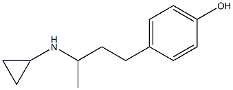 4-[3-(cyclopropylamino)butyl]phenol 结构式