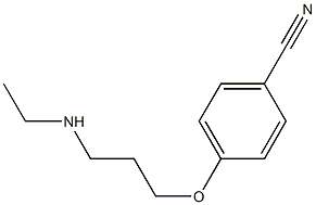 4-[3-(ethylamino)propoxy]benzonitrile 结构式