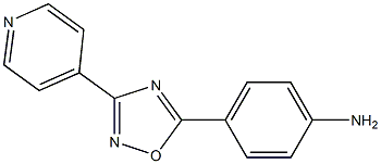 4-[3-(pyridin-4-yl)-1,2,4-oxadiazol-5-yl]aniline 结构式