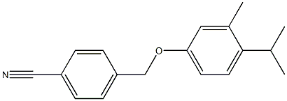 4-[3-methyl-4-(propan-2-yl)phenoxymethyl]benzonitrile 结构式
