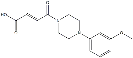 4-[4-(3-methoxyphenyl)piperazin-1-yl]-4-oxobut-2-enoic acid 结构式
