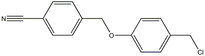 4-[4-(chloromethyl)phenoxymethyl]benzonitrile 结构式