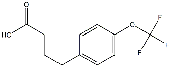 4-[4-(trifluoromethoxy)phenyl]butanoic acid 结构式