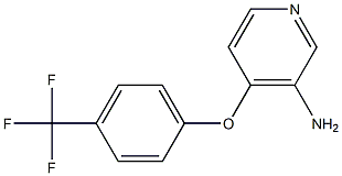 4-[4-(trifluoromethyl)phenoxy]pyridin-3-amine 结构式