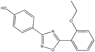 4-[5-(2-ethoxyphenyl)-1,2,4-oxadiazol-3-yl]phenol 结构式