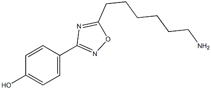 4-[5-(6-aminohexyl)-1,2,4-oxadiazol-3-yl]phenol 结构式