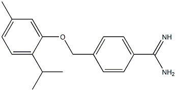 4-[5-methyl-2-(propan-2-yl)phenoxymethyl]benzene-1-carboximidamide 结构式