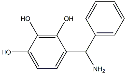 4-[amino(phenyl)methyl]benzene-1,2,3-triol 结构式