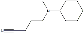 4-[cyclohexyl(methyl)amino]butanenitrile 结构式