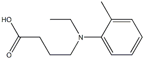 4-[ethyl(2-methylphenyl)amino]butanoic acid 结构式