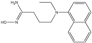 4-[ethyl(naphthalen-1-yl)amino]-N'-hydroxybutanimidamide 结构式