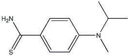 4-[methyl(propan-2-yl)amino]benzene-1-carbothioamide 结构式