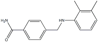 4-{[(2,3-dimethylphenyl)amino]methyl}benzamide 结构式