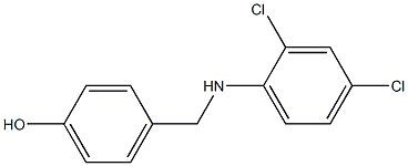 4-{[(2,4-dichlorophenyl)amino]methyl}phenol 结构式