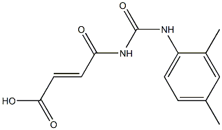 4-{[(2,4-dimethylphenyl)carbamoyl]amino}-4-oxobut-2-enoic acid 结构式