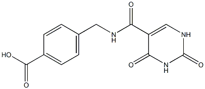 4-{[(2,4-dioxo-1,2,3,4-tetrahydropyrimidin-5-yl)formamido]methyl}benzoic acid 结构式